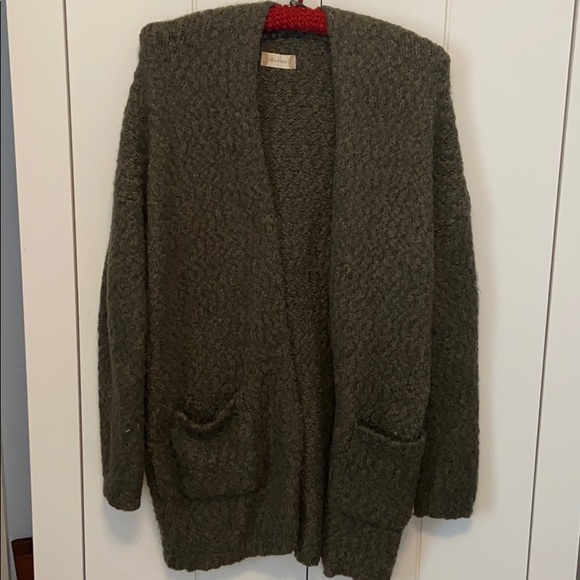 Altar’d State Eyelash "GREEN" Chunky Cardigan - Picture 2 of 4